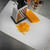 TableCraft Products FCB1218W 12" W x 18" D White Polyethylene Cash & Carry Cutting Mat