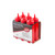 TableCraft Products C11253K 12 Oz. Red Cash & Carry WideMouth Squeeze Bottle 53mm Opening