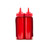 TableCraft Products C11253K 12 Oz. Red Cash & Carry WideMouth Squeeze Bottle 53mm Opening