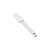 TableCraft Products 1500 9.5" White Flat Shaped Rubber Blade Spatula - 24/Case