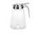 TableCraft Products 1371 12 Oz. Chrome Plated Metal Top Modern Glass Dispenser