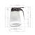 TableCraft Products 1371 12 Oz. Chrome Plated Metal Top Modern Glass Dispenser