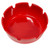 TableCraft Products ST365R-1 3 3/4" Dia. x 1 3/4" Red Melamine Deepwell Economy Ashtray