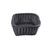 TableCraft Products M2485 11 1/2" W x 8 1/2" D x 3 1/2" H Black Rectangular Polypropylene Ridal Collection Basket - 6/Case