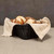 TableCraft Products M2485 11 1/2" W x 8 1/2" D x 3 1/2" H Black Rectangular Polypropylene Ridal Collection Basket - 6/Case