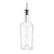 TableCraft Products H932 17 1/2 Oz. Clear Glass Olive Oil Bottle With Stainless Steel Pourer