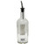 TableCraft Products H932 17 1/2 Oz. Clear Glass Olive Oil Bottle With Stainless Steel Pourer
