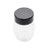 TableCraft Products 10327 6 Oz. Black Glass Flip Top Plastic Lid Shaker
