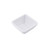 TableCraft Products RAMS4W 4 Oz. Square Melamine White Ribbed SaferFoods Solutions Ramekin - 12/Case