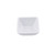 TableCraft Products RAMS4W 4 Oz. Square Melamine White Ribbed SaferFoods Solutions Ramekin - 12/Case