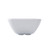 TableCraft Products RAMS4W 4 Oz. Square Melamine White Ribbed SaferFoods Solutions Ramekin - 12/Case