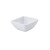 TableCraft Products RAMS4W 4 Oz. Square Melamine White Ribbed SaferFoods Solutions Ramekin - 12/Case