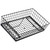 TableCraft Products GMT21125 20-1/2" W x 12" D x 5" H Black Rectangular Metal Grand Master Transformer Collection Transformer Basket