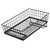 TableCraft Products GMT21125 20-1/2" W x 12" D x 5" H Black Rectangular Metal Grand Master Transformer Collection Transformer Basket