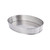 TableCraft Products GPSS129 12" W x 9" D x 1 7/8" H Oval Stainless Steel Brickhouse Collection Serving Platter