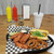 TableCraft Products 1086BK 12 3/4" W x 9 1/2" D x 1 1/2" H Texas Platter Basket - 36/Case