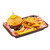 TableCraft Products 1077BR 10 3/4" W x 7 3/4" D x 1 1/2" H Grande Platter Basket - 36/Case