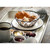 TableCraft Products 10534 6" W x 2 1/4" H Round Metal Black Powder Coat Finish Petal Collection Serving Basket