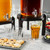 TableCraft Products 10756 10" Dia. x 53/4" Pinewood Black Beverage Dispenser Stand Only