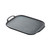 TableCraft Products 10331 14" W x 10" D Black Rectangular Melamine Faux Cast Iron Tray