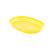 TableCraft Products 1076Y 10 1/2" W x 7" D x 1 1/2" H Chicago Platter Basket - 36/Case