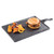 TableCraft Products MSP3618 9 3/4" x 7" W Platter With 4 1/2"D Handle Rectangular Melamine Black Slate Frostone Collection Serving Paddle