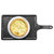 TableCraft Products MSP3618 9 3/4" x 7" W Platter With 4 1/2"D Handle Rectangular Melamine Black Slate Frostone Collection Serving Paddle