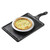 TableCraft Products MSP3618 9 3/4" x 7" W Platter With 4 1/2"D Handle Rectangular Melamine Black Slate Frostone Collection Serving Paddle