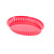 TableCraft Products 1086R 12 3/4" W x 9 1/2" D x 1 1/2" H Texas Platter Basket - 36/Case