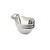 TableCraft Products 9803 3 Oz. Stainless Steel Brushed Finish Gravy Boat