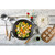 TableCraft Products ACAMBB1507  10 1/2" W x 7 1/4 D x 1/2" H Wood Cash & Carry Acacia Bread Board With Brushed Nickel Eyelet And 4 1/2" L Handle