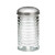 TableCraft Products BH8800 12 Oz. Clear Glass Beehive Collection Cheese Shaker With Stainless Steel Top