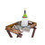 TableCraft Products 21 16 1/2" W x 16 1/2" D x 32" H Wood Tray Stand