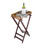 TableCraft Products 21 16 1/2" W x 16 1/2" D x 32" H Wood Tray Stand