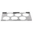TableCraft Products T6 6 Hole Stainless Steel Squeeze Bottle Template