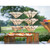 TableCraft Products RACA300 Rectangular 3 Piece Nesting Set Acacia Wood Cascade Risers