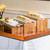 TableCraft Products RACA300 Rectangular 3 Piece Nesting Set Acacia Wood Cascade Risers