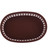 TableCraft Products 1076BR 10 1/2" W x 7" D x 1 1/2" H Chicago Platter Basket - 36/Case