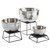 TableCraft Products RB9 3 1/4 Qt. Round Stainless Steel Rice Pattern Remington Collection Bowl