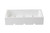 TableCraft Products CRATE13W 12.75" W x 7" D x 2.75" H White Third Size Rectangular Gastronorm Crate