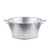 TableCraft Products GT1515 4.5 Gallons 15" Dia. x 7.13" H 18.5" Round Galvanized Steel Galvanized Collection Beverage Tub