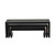 TableCraft Products RBK300 3 Piece Nesting Set Rectangular Black Cascade Risers