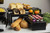 TableCraft Products RBK300 3 Piece Nesting Set Rectangular Black Cascade Risers