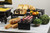 TableCraft Products RBK300 3 Piece Nesting Set Rectangular Black Cascade Risers