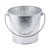 TableCraft Products GT87 1.25 Gal. 8" Dia. x 7" H Round Galvanized Steel Galvanized Collection Pail