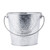 TableCraft Products GT87 1.25 Gal. 8" Dia. x 7" H Round Galvanized Steel Galvanized Collection Pail