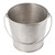 TableCraft Products GTSS87  1 1/4 Gal. 8" Dia. x 7"H Round Stainless Steel Brickhouse Collection Pail