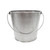 TableCraft Products GTSS87  1 1/4 Gal. 8" Dia. x 7"H Round Stainless Steel Brickhouse Collection Pail