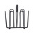 TableCraft Products 597CBK Metal Jelly Packet Rack - 2" x 1 - 1/2