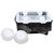 TableCraft Products BSRT2 4 Compartment 1.75" Black Sphere Cash & Carry Ice Tray